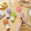 Colorful portable small fan with USB charging, mini silent for dormitory and office use details Picture